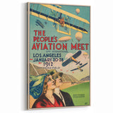 Vintage Aviation Poster – Retro Flight Meet Art Print