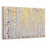 Serene Birch Forest Wall Art – Nature Canvas for Living Room