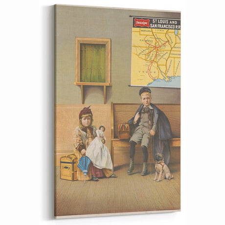 Vintage Railroad Poster – St. Louis & San Francisco R.R. Art