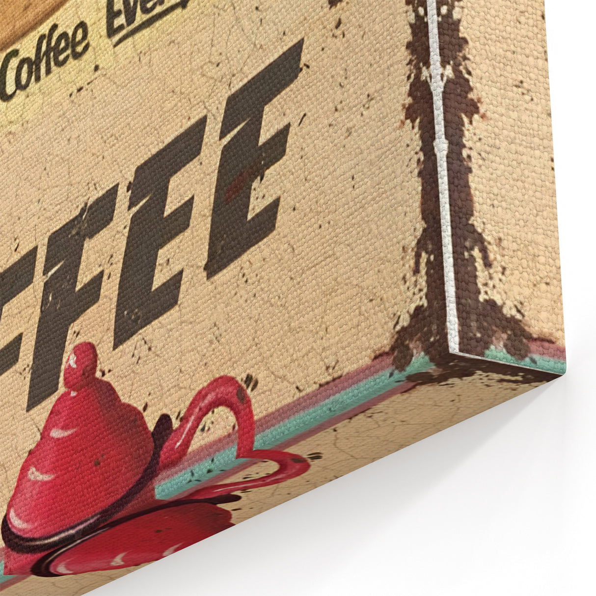 Classic Cappuccino & Hot Coffee Vintage Retro Poster Art – Coffee Print