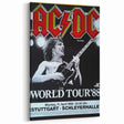AC/DC "World Tour '88" Poster - Vintage Rock Concert Wall Art