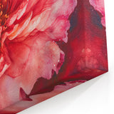 Fiery Bloom Elegance - Modern Living Room Canvas Wall Art