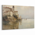 Vintage Landscape Art - Historic Scenery with Reflections