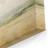 Vintage Landscape Art - Serene Countryside Fields in Soft Hues