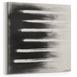 Modern Abstract Wall Art - Black & White Minimalist Canvas