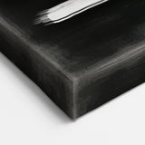 Modern Abstract Wall Art - Black & White Minimalist Canvas