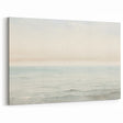 Vintage Landscape Art - Gentle Ocean Waves and Soft Sky