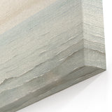 Vintage Landscape Art - Gentle Ocean Waves and Soft Sky