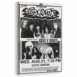 Aerosmith & Guns N' Roses Retro Poster – Vintage Rock Art