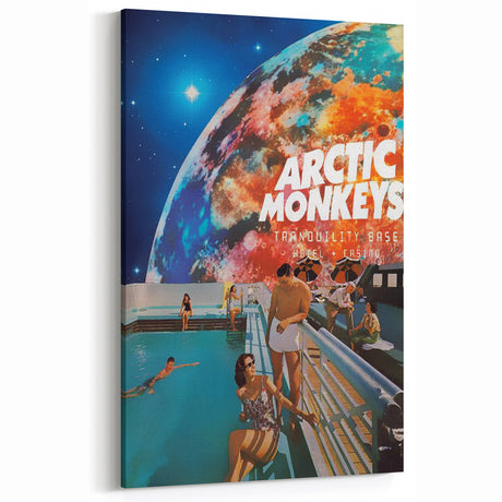 Arctic Monkeys Retro Poster – Tranquility Base Wall Art
