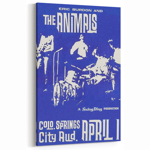 The Animals Retro Poster – Vintage Concert Wall Art Print