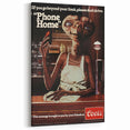 Coors Beer Retro Poster - E.T. "Phone Home" Vintage Ad Art