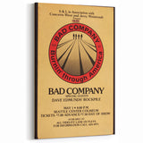 Bad Company Burnin' Through America Poster – Retro Rock Art