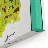 Classroom Educational Posters – Australia Map Learning Print