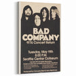 Bad Company 1976 Concert Poster – Retro Black & White Wall Art
