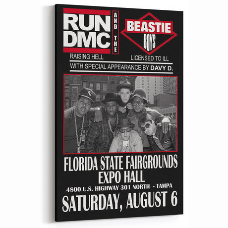 Run-DMC & Beastie Boys Poster – Retro Hip-Hop Wall Art