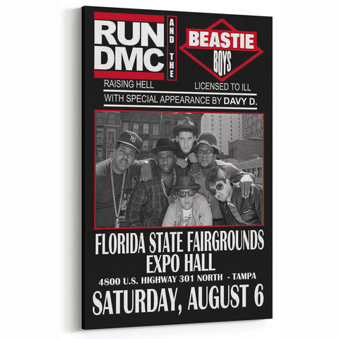 Run-DMC & Beastie Boys Poster – Retro Hip-Hop Wall Art