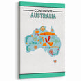 Children’s Learning Art Print – South America Continent Map