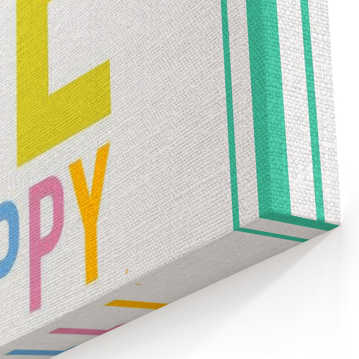 Educational Nursery Wall Decor – Be Happy Inspirational Print