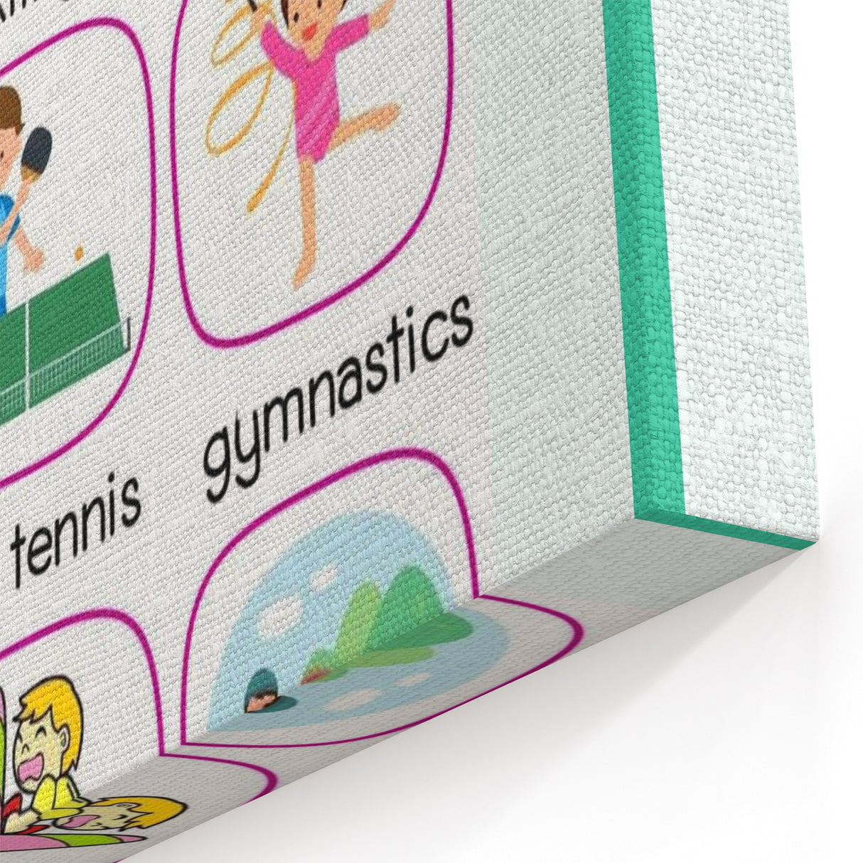 Children's Learning Art Prints - Sports Activity Chart