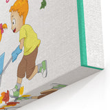 Educational Nursery Wall Decor - Playful Friendship Art
