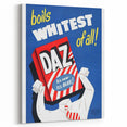 Retro Daz Detergent Poster - Vintage Laundry Room Wall Art