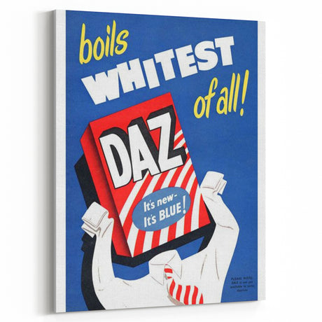 Retro Daz Detergent Poster - Vintage Laundry Room Wall Art
