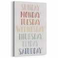 Days of the Week Kids Educational Wall Art - Learning Poster for Classrooms
