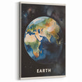 Earth Kids Educational Wall Art - Space and Geography Learning Poster