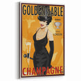 Retro Golden Sable Champagne Poster - Vintage Bar Wall Art