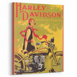 Retro Harley-Davidson Poster - Vintage Motorcycle Wall Art