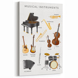 Musical Instruments Educational Wall Art - Kids' Learning Poster