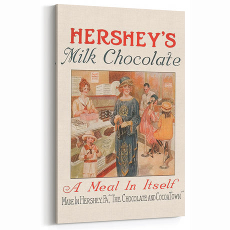 Vintage Hershey's Milk Chocolate Retro Wall Art