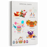 Special Days Educational Wall Art - Kids' Learning Poster