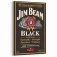 Retro Jim Beam Black Bourbon Poster Art - Vintage Wall Decor