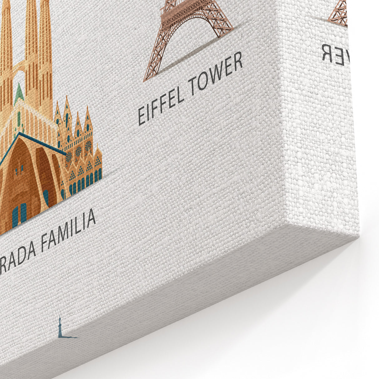 World Landmarks Educational Wall Art - Kids' Learning Poster