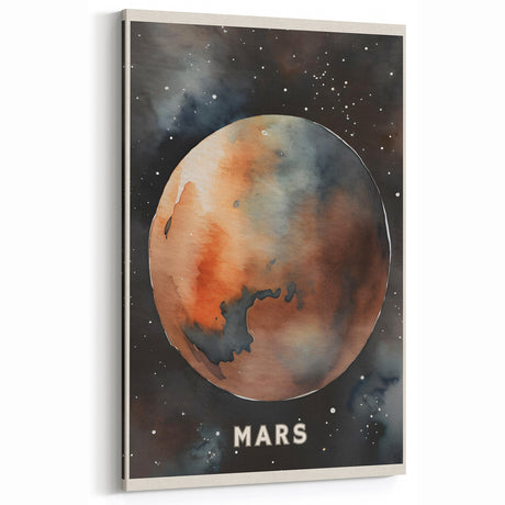 Classroom Educational Posters - Mars Planet Space Art Print