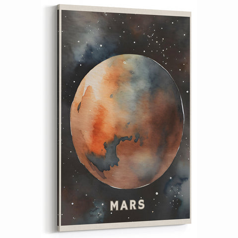 Classroom Educational Posters - Mars Planet Space Art Print