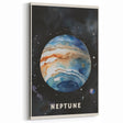 Numbers and Shapes Wall Art - Neptune Planet Space Poster