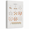 Numbers and Shapes Wall Art - Farm-Themed Counting Poster