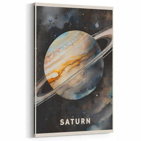 STEM Learning Wall Art - Saturn Planet Educational Space Poster