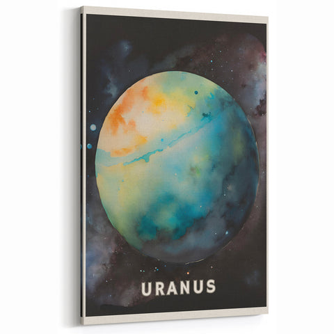 Classroom Educational Posters - Uranus Planet Space Art Print