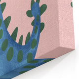 Adorable Blue Dinosaur Girls Room Wall Art - Nursery Wall Decor