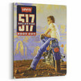 Vintage Levi’s 517 Boot Cut Ad | Retro Motorcycle Art Print