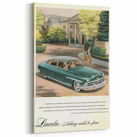Vintage Lincoln Cosmopolitan Ad | Classic Luxury Car Art Print