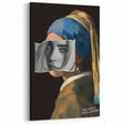 Modern Pop Art Girl with a Pearl Earring - Contemporary Canvas Print