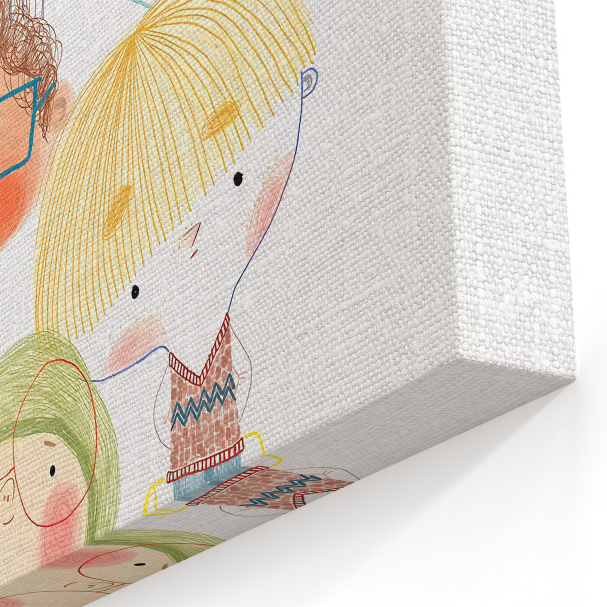 Whimsical Kids Group Wall Art - Girls Room & Playroom Decor