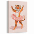 Dancing Ballerina Tiger Wall Art - Girls Room & Nursery Decor