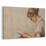 Vintage Portrait Art | Antique Portrait of Woman Reading