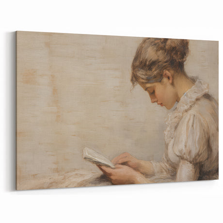Vintage Portrait Art | Antique Portrait of Woman Reading